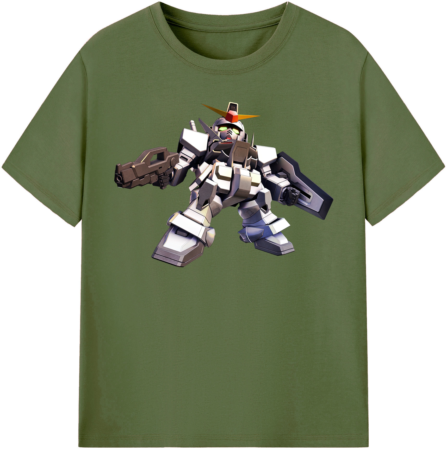 （画像用） 機動戦士ガンダム Mobile Suit Gundam 綿100％半袖Tシャツ（フロントプリント）